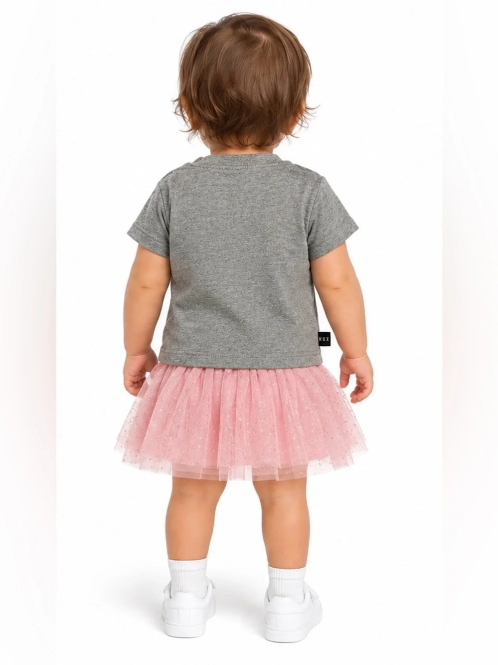 Huxbaby unisex short sleeve bunny and bear graphic tee